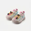 Baby soft-sole walking shoes with breathable mesh and adjustable strap in pink and blue - Size 16 (12.5cm) / Milan Beige (0987)