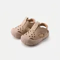 Beige breathable hollow-out toddler sandals suitable for ages 7 months to 3 years old - Size 16 / Inner 12.5cm / Khaki
