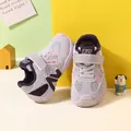 Chaussures de course violettes respirantes pour tout-petits avec semelles souples et velcro - Taille 22 (Longueur intérieure 14cm) / Violet Ajouré (D39)