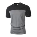Atmungsaktives Herren-T-Shirt mit Rundhalsausschnitt in Grau und Schwarz SKU-Variante - S / Oberteile / Dunkelgrau