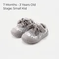Atmungsaktive graue Babyschuhe mit Mesh-Obermaterial und rutschfester Gummisohle - Grau