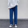 Relaxed fit straight-leg denim jeans for men in classic deep blue, urban style look - 28 / Dark Blue