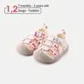Comfortable toddler summer sandals with soft sole and closed toe for ages 7 months to 3 years - Size 16 / Sport Sandals (268937) / Internal Length 12.5cm / Pink Purple