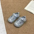 Breathable children's mesh sandals with closed-toe design for beach and outdoor sports. - 26-31 (Pack of 6) / Silver