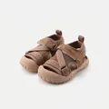 Breathable brown toddler sports sandals with soft sole and toe protection for age 7m-3y - Size 16 (Inner Length 12.5cm) / Khaki