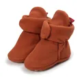 Ζεστά βρετανικά παπούτσια fleece σε σκουριά χρώμα για χειμώνα με μαλακή σόλα και ψηλό σχέδιο - Ανοιχτό Καφέ