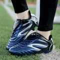 Professionelle blau-schwarze Kinder-Fußballschuhe für Jungen, Kunstrasen-Trainingstiefel - 35 / Dunkelblau
