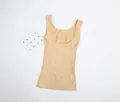 Débardeur gainant beige sans couture avec design en U pour le contrôle du ventre - Chair