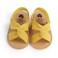 Sandalias amarillas de tiras cruzadas para bebé con suela blanda de verano - Amarillo / 12 cm / 42 g