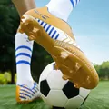Goldene professionelle Fußballschuhe mit Stollen für Kinder und Erwachsene auf Rasen - 38 / Gold Stollen