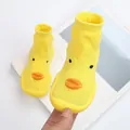 Yellow duck design breathable and non-slip lightweight baby walking sock shoes for kids - Size 26/27 / Yellow Duck