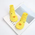 Lindos zapatos de calcetín de pato amarillo para bebés con suela blanda antideslizante - Pato amarillo / Talla 26/27 (Longitud Interior 15,5 cm)