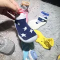 Weiche Baby-Socken-Schuhe für Kleinkinder mit rutschfester Gummisohle in bunten Mustern - Kleine Sterne