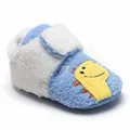 Warme blauw-witte pluche winterlaarsjes voor baby's met schattig dinosaurusborduursel - 1526 Lichtblauw (Dinosaurus)