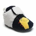 Zachte pluche baby winterschoenen met schattig dinosaurus borduurwerk in marine en wit - 1526 Donkerblauw (Dinosaurus)