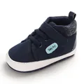 Marineblauer Baby-Lauflernschuh mit weicher Sohle für Kleinkinder im Alter von 0-1 Jahr - Innenlänge 11cm / Blau