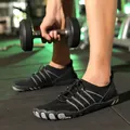 Zapatos de agua negros de secado rápido con suela de caucho antideslizante unisex. - Negro
