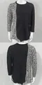 Men's slim fit color-blocked knit sweater featuring long sleeves and crew neck design - 3XL / Black Color Block