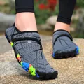 Unisex Barfuß-Wasserschuhe mit bunter Sohle zum Schwimmen und Wandern im Freien. - Dunkelgrau