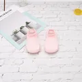 Zapatos de punto rosa transpirables para bebé con malla para primeros pasos de verano - Talla 18/19 (Longitud interna 11,5 cm) / Rosa (Seda de hielo)