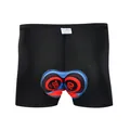 Detail van de 9D siliconen gelzeem op de ademende fietsbroek voor heren en dames - S / Bottoms / Zwart