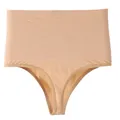 Nahtloser Tanga mit hoher Taille zur Bauchkontrolle und Formgebung in Hautfarben - M / Unterteile / Hautfarben