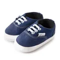 Zapatos de marcha clásicos azul oscuro para bebés con suela de goma antideslizante - Azul