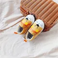 Yellow cartoon lion baby walker shoes with soft rubber soles and slip-on canvas fabric - 125 (Inner 12.5cm) / Yellow Lion