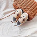 Comfortable toddler soft sole canvas slip-on shoes with cute 3D bear design in beige - 125 (Inner 12.5cm) / Beige Bear