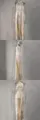 Elegant champagne satin sleeveless wide-leg jumpsuit with halter neck and back tie detail - XL / Top And Bottom / Off White