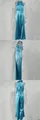 Teal blue satin halter neck wide-leg jumpsuit with elegant back bow tie and high waist - 3XL / Top And Bottom / Blue
