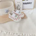 Lindas zapatillas de lona para niñas pequeñas con estampado floral de tulipanes rojos - Talla 18/125 (12,5 cm) / Flor Pequeña Roja