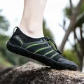 Schwarz-grüne schnelltrocknende Wasserschuhe für Outdoor-Aktivitäten - Schwarz Grün (9519)
