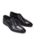 Classic men's black brogue oxford leather shoes for formal business and wedding wear. - 38 / Black