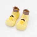 Yellow baby indoor sock shoes with anti-slip soft soles and cute pineapple pattern - Internal Length 11.5cm / Yellow Pineapple
