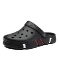 Professional black breathable clog sandals for men featuring a comfortable sport strap design - 35 / Black