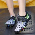 Ademende en sneldrogende waterschoenen voor kinderen voor strand, zwemmen en snorkelen - 38 / Casual Stijl (H-2) / Zwart en Grijs