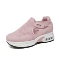 Sneaker casual da donna in mesh rosa traspirante con suola ammortizzata - Rosa