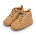 Hochwertige Lauflernschuhe für Babys mit rutschfester weicher Sohle in Kamelbraun - 12cm / Braun