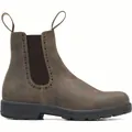 Verweerde bruine Chelsea Martin-laarzen voor dames met brogue-details en treklussen - 35 / Bruin