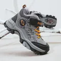 Warm boys winter snow boots with grey faux fur lining and durable anti-slip rubber sole - 38 / Dark Gray (Thick Plush Version) (hx833)