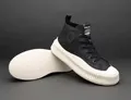 Baskets montantes en cuir souple pour hommes avec semelle épaisse - 40 / Doublure Unique (11396) / Noir