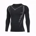 Professional men's black thermal compression shirt with fleece lining for cold weather - 3XL / Tops / Sci-Fi Print (JR1069)