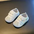 Comfortable white baby walking shoes with rocket design and soft anti-slip rubber sole - Size 14/Insole 11.5cm / Gray