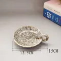 Detailed macro view of a modern ceramic candle holder featuring 12.5cm and 15cm dimensions - Kiln Glaze Green / 12cm