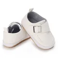 Weiße gewebte Baby-Lauflernschuhe mit weicher Sohle für Säuglinge von 0-1 Jahr alt - Weiß