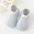 Breathable soft sole baby walking shoes with light blue knitted sock upper and star. - 18/19 / Star Low Top (0027) / Blue