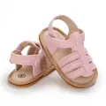 Pink non-slip baby walking sandals for infants 0-1 year old with soft rubber soles - Inner Length 11cm / Pink