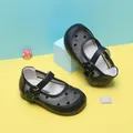 Black mesh baby princess shoes featuring heart patterns and adjustable buckle straps. - Internal Length 11.5cm / Heart Pattern Toddler Single Shoes (5MBX2113) / Black