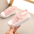 Zapatos de malla rosa transpirable para bebés con suelas antideslizantes para verano - Longitud Interior 13,5 cm Talla 21 / Rosa